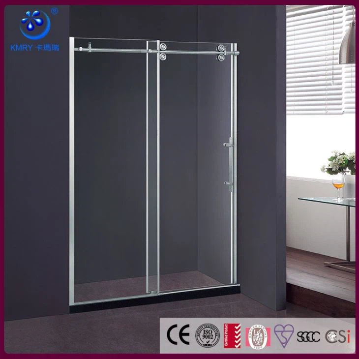 Vỏ tắm bằng kính trượt không khung, 36 in. DX 48 in.