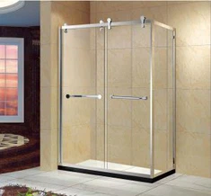 Cửa phòng tắm trải dài 36 inch, 30x60 in., Kính 8 mm, lớp hoàn thiện Chrome (KT5214)