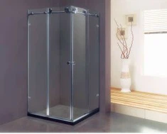 Square Framless Sliding Shower Stall